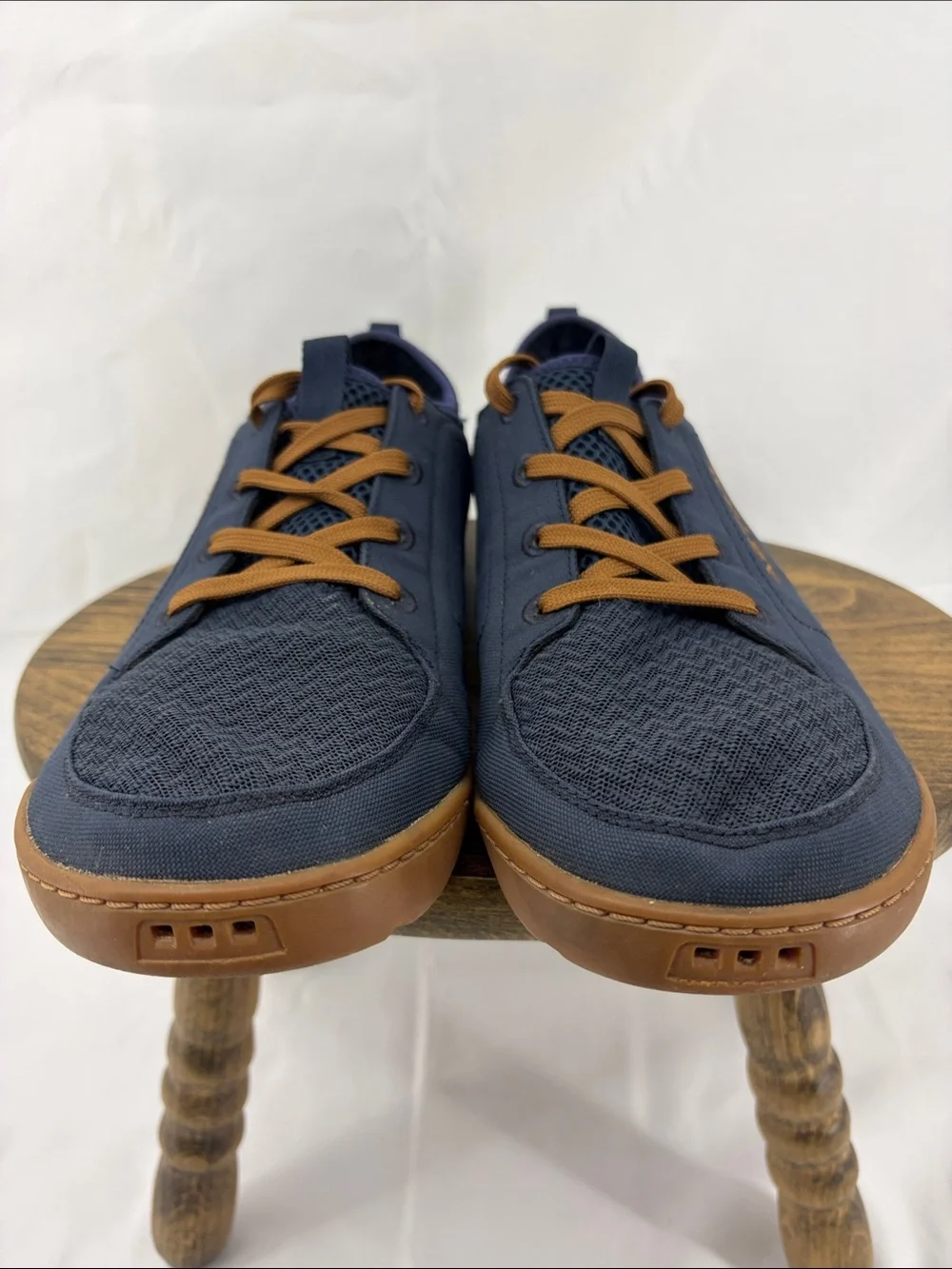 Astral Mens Loyak Canvas Water Shoes in Navy & Brown, sz 9